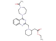 ethyl (1-{[4-(4-acetyl-1,4-diazepan-1-yl)-2-quinazolinyl]methyl}-2-piperidinyl)acetate