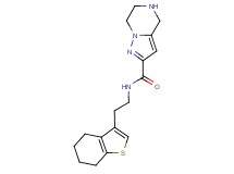 N-[2-(4,5,6,7-tetrahydro-1-benzothien-3-yl)ethyl]-4,5,6,7-tetrahydropyrazolo[1,5-a]pyrazine-2-carboxamide
