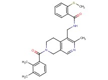 N-{[7-(2,3-dimethylbenzoyl)-3-methyl-5,6,7,8-tetrahydro-2,7-naphthyridin-4-yl]methyl}-2-(methylthio)benzamide