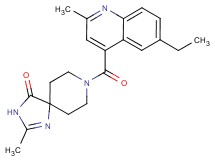 8-[(6-ethyl-2-methylquinolin-4-yl)carbonyl]-2-methyl-1,3,8-triazaspiro[4.5]dec-1-en-4-one