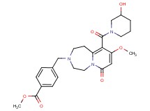 methyl 4-{[10-[(3-hydroxy-1-piperidinyl)carbonyl]-9-methoxy-7-oxo-1,4,5,7-tetrahydropyrido[1,2-d][1,4]diazepin-3(2H)-yl]methyl}benzoate