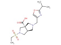 (3aS*,6aS*)-2-(ethylsulfonyl)-5-[(2-isopropyl-1,3-oxazol-4-yl)methyl]hexahydropyrrolo[3,4-c]pyrrole-3a(1H)-carboxylic acid