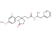 3-[2-(2-fluoro-4-methoxybenzyl)-5-oxo-2-pyrrolidinyl]-N-[1-methyl-2-(2-pyridinyl)ethyl]propanamide