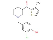 [1-(3-chloro-4-hydroxybenzyl)-3-piperidinyl](3-methyl-2-thienyl)methanone