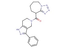 9-[(3-phenyl-1,4,6,7-tetrahydro-5H-pyrazolo[4,3-c]pyridin-5-yl)carbonyl]-6,7,8,9-tetrahydro-5H-tetrazolo[1,5-a]azepine