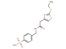 N-[4-(aminosulfonyl)benzyl]-2-[2-(ethylthio)-1,3-thiazol-4-yl]acetamide