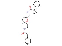 1-phenyl-N-{[8-(phenylacetyl)-1-oxa-8-azaspiro[4.5]dec-2-yl]methyl}cyclopropanecarboxamide