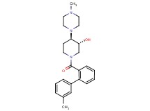 (3R*,4R*)-1-[(3'-methyl-2-biphenylyl)carbonyl]-4-(4-methyl-1-piperazinyl)-3-piperidinol