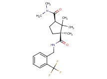 (1S*,3R*)-N~3~,N~3~,1,2,2-pentamethyl-N~1~-[2-(trifluoromethyl)benzyl]-1,3-cyclopentanedicarboxamide