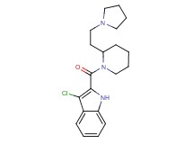 3-chloro-2-({2-[2-(1-pyrrolidinyl)ethyl]-1-piperidinyl}carbonyl)-1H-indole