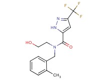 N-(2-hydroxyethyl)-N-(2-methylbenzyl)-3-(trifluoromethyl)-1H-pyrazole-5-carboxamide