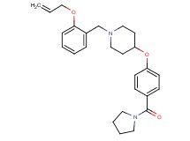 1-[2-(allyloxy)benzyl]-4-[4-(1-pyrrolidinylcarbonyl)phenoxy]piperidine