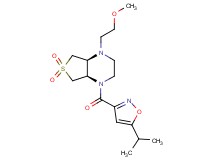 (4aS*,7aR*)-1-[(5-isopropylisoxazol-3-yl)carbonyl]-4-(2-methoxyethyl)octahydrothieno[3,4-b]pyrazine 6,6-dioxide