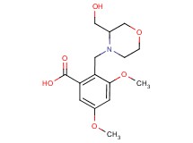 2-{[3-(hydroxymethyl)morpholin-4-yl]methyl}-3,5-dimethoxybenzoic acid