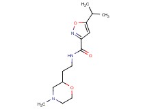 5-isopropyl-N-[2-(4-methylmorpholin-2-yl)ethyl]isoxazole-3-carboxamide