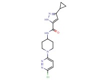 N-[1-(6-chloropyridazin-3-yl)piperidin-4-yl]-3-cyclopropyl-1H-pyrazole-5-carboxamide