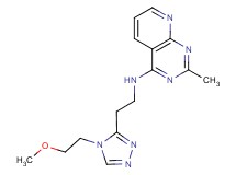 N-{2-[4-(2-methoxyethyl)-4H-1,2,4-triazol-3-yl]ethyl}-2-methylpyrido[2,3-d]pyrimidin-4-amine