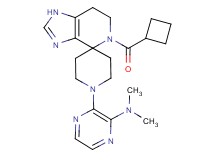3-[5-(cyclobutylcarbonyl)-1,5,6,7-tetrahydro-1'H-spiro[imidazo[4,5-c]pyridine-4,4'-piperidin]-1'-yl]-N,N-dimethylpyrazin-2-amine