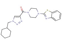 2-(4-{[1-(cyclohexylmethyl)-1H-1,2,3-triazol-4-yl]carbonyl}-1-piperazinyl)-1,3-benzothiazole