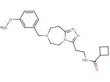 N-{2-[7-(3-methoxybenzyl)-6,7,8,9-tetrahydro-5H-[1,2,4]triazolo[4,3-d][1,4]diazepin-3-yl]ethyl}cyclobutanecarboxamide