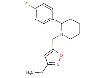 1-[(3-ethyl-5-isoxazolyl)methyl]-2-(4-fluorophenyl)piperidine