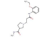 1-{3-[(2-ethoxyphenyl)amino]-3-oxopropyl}-N-methylpyrrolidine-3-carboxamide
