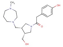 4-(2-{(3R*,4R*)-3-(hydroxymethyl)-4-[(4-methyl-1,4-diazepan-1-yl)methyl]pyrrolidin-1-yl}-2-oxoethyl)phenol