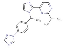 2-isopropyl-4-(1-{1-[4-(1H-1,2,4-triazol-1-yl)phenyl]ethyl}-1H-imidazol-2-yl)pyrimidine