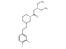 (2-{3-[2-(3,4-difluorophenyl)ethyl]-1-piperidinyl}-2-oxoethyl)diethylamine