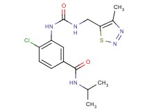 4-chloro-N-isopropyl-3-[({[(4-methyl-1,2,3-thiadiazol-5-yl)methyl]amino}carbonyl)amino]benzamide