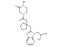 4-({1-[(3-isobutyl-3H-imidazo[4,5-b]pyridin-2-yl)methyl]cyclopentyl}acetyl)-1-methylpiperazin-2-one