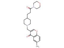 6-methyl-3-({4-[3-(4-morpholinyl)-3-oxopropyl]-1-piperidinyl}methyl)-4H-chromen-4-one