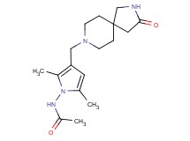 N-{2,5-dimethyl-3-[(3-oxo-2,8-diazaspiro[4.5]dec-8-yl)methyl]-1H-pyrrol-1-yl}acetamide