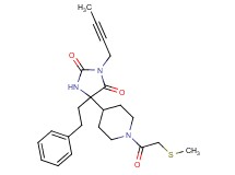 3-(2-butyn-1-yl)-5-{1-[(methylthio)acetyl]-4-piperidinyl}-5-(2-phenylethyl)-2,4-imidazolidinedione