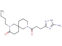8-[3-(5-amino-1H-1,2,4-triazol-3-yl)propanoyl]-2-butyl-2,8-diazaspiro[5.5]undecan-3-one
