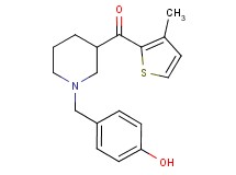 [1-(4-hydroxybenzyl)-3-piperidinyl](3-methyl-2-thienyl)methanone