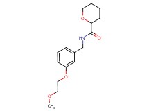 N-[3-(2-methoxyethoxy)benzyl]tetrahydro-2H-pyran-2-carboxamide formate
