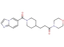 6-{[4-(3-morpholin-4-yl-3-oxopropyl)piperidin-1-yl]carbonyl}imidazo[1,2-a]pyridine