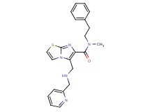 N-methyl-N-(2-phenylethyl)-5-{[(2-pyridinylmethyl)amino]methyl}imidazo[2,1-b][1,3]thiazole-6-carboxamide