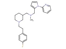 ({1-[2-(4-fluorophenyl)ethyl]-3-piperidinyl}methyl)methyl{[1-(2-pyridinyl)-1H-pyrrol-2-yl]methyl}amine
