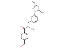 N-[3-(3,5-dimethyl-1H-pyrazol-1-yl)benzyl]-4-(hydroxymethyl)-N-methylbenzamide