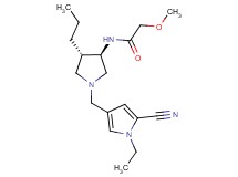 N-{rel-(3R,4S)-1-[(5-cyano-1-ethyl-1H-pyrrol-3-yl)methyl]-4-propyl-3-pyrrolidinyl}-2-methoxyacetamide hydrochloride