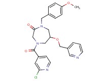 4-(2-chloroisonicotinoyl)-1-(4-methoxybenzyl)-6-(3-pyridinylmethoxy)-1,4-diazepan-2-one
