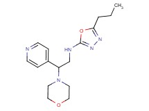 N-(2-morpholin-4-yl-2-pyridin-4-ylethyl)-5-propyl-1,3,4-oxadiazol-2-amine