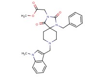 methyl {1-benzyl-8-[(1-methyl-1H-indol-3-yl)methyl]-2,4-dioxo-1,3,8-triazaspiro[4.5]dec-3-yl}acetate