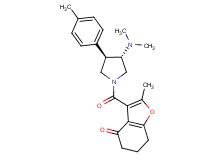 3-{[(3S*,4R*)-3-(dimethylamino)-4-(4-methylphenyl)pyrrolidin-1-yl]carbonyl}-2-methyl-6,7-dihydro-1-benzofuran-4(5H)-one