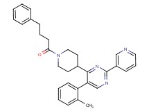 5-(2-methylphenyl)-4-[1-(4-phenylbutanoyl)-4-piperidinyl]-2-(3-pyridinyl)pyrimidine