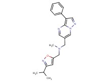 1-(3-isopropylisoxazol-5-yl)-N-methyl-N-[(3-phenylpyrazolo[1,5-a]pyrimidin-6-yl)methyl]methanamine