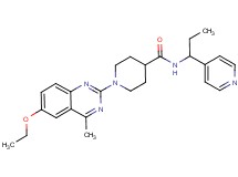 1-(6-ethoxy-4-methyl-2-quinazolinyl)-N-[1-(4-pyridinyl)propyl]-4-piperidinecarboxamide