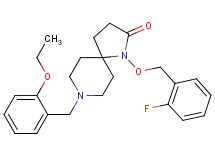 8-(2-ethoxybenzyl)-1-[(2-fluorobenzyl)oxy]-1,8-diazaspiro[4.5]decan-2-one